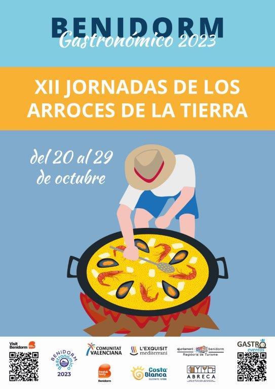 Cartel XII Jornadas de los Arroces de la Tierra de Benidorm